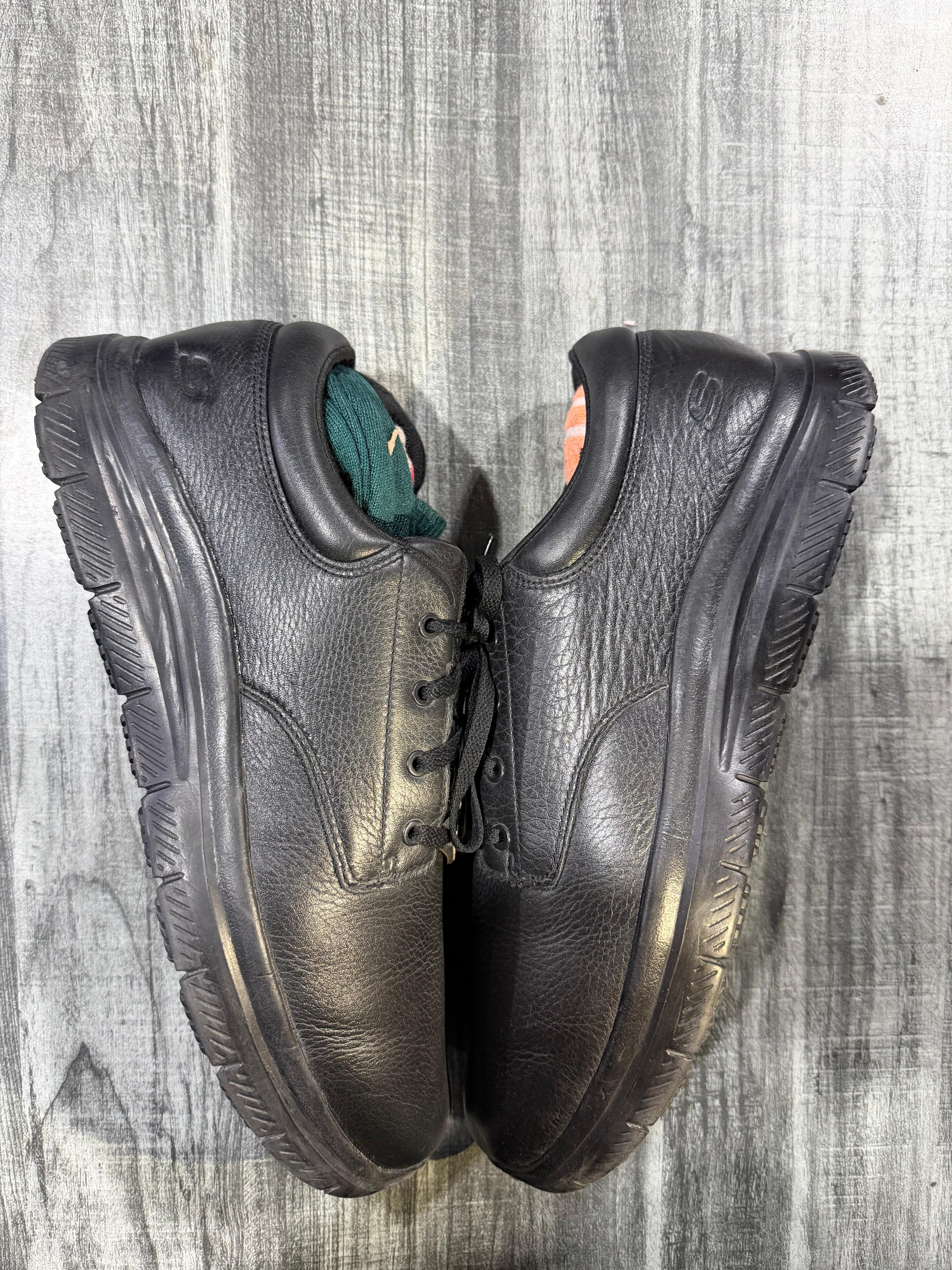 Black Leather Skechers Work Relaxed Fit(Premium EUR 46)